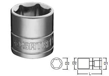 16mm Đầu tuýp 6 góc 3/8" Sata 12-311 (12311)