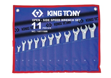 8-19mm bộ cờ lê vòng miệng 11 cái hệ mét Kingtony 14111MR