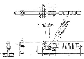 250kg Gá kẹp (cam kẹp) định vị chiều ngang King-Diamond KD-203FL