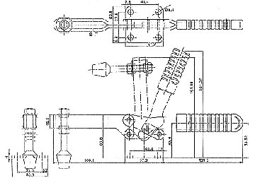 370kg Gá kẹp (cam kẹp) định vị chiều ngang King-Diamond KD-20235