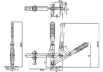 400kg Gá kẹp (cam kẹp) định vị chiều dọc King-Diamond KD-101EL